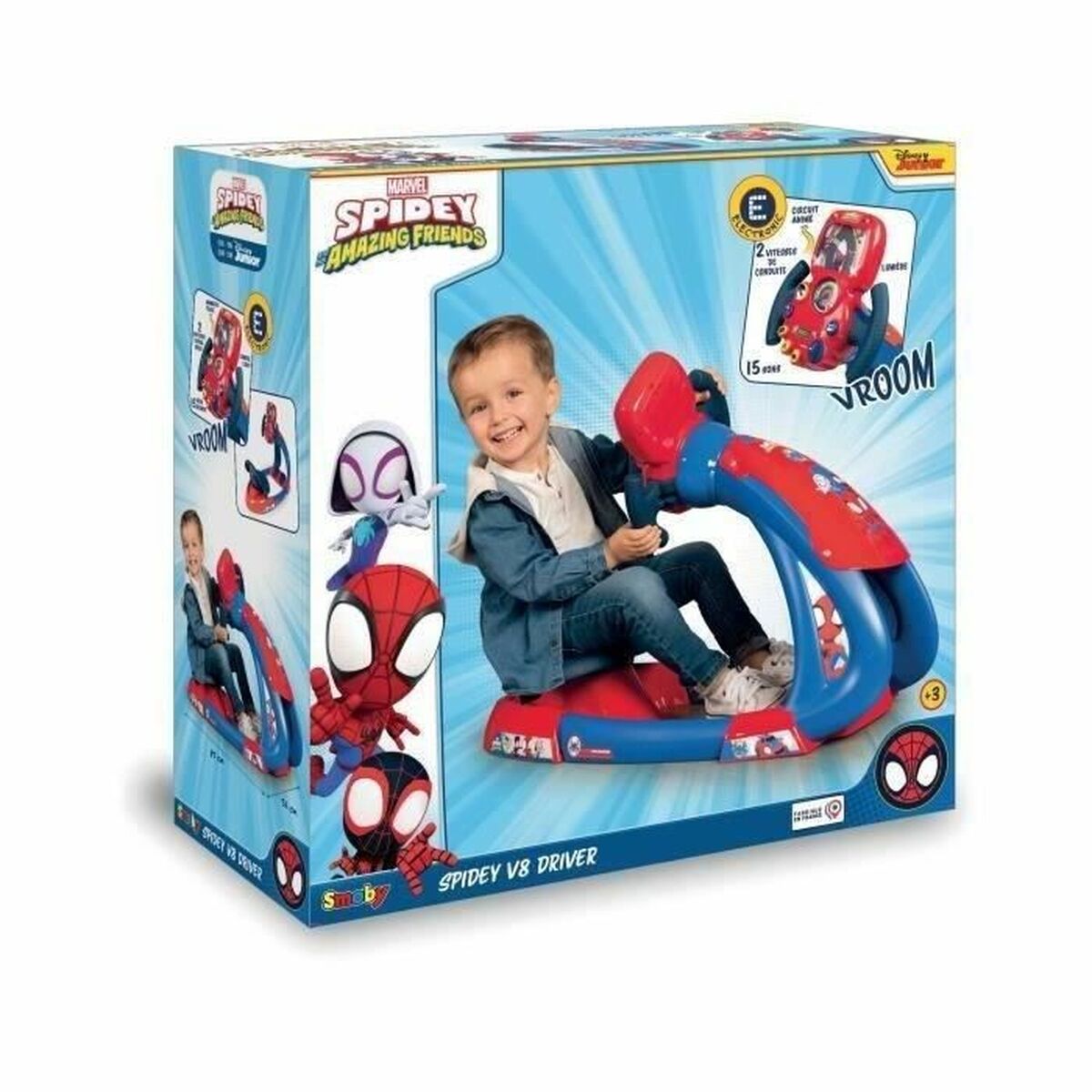 Racing-säte Spidey Amazing friends Barn Ratt - 7