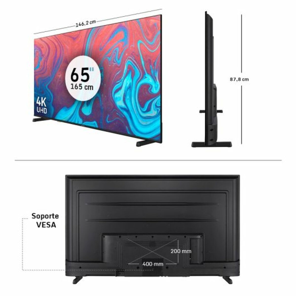Smart TV Nilait Prisma NI-43UB7001S 4K Ultra HD 65" - 2