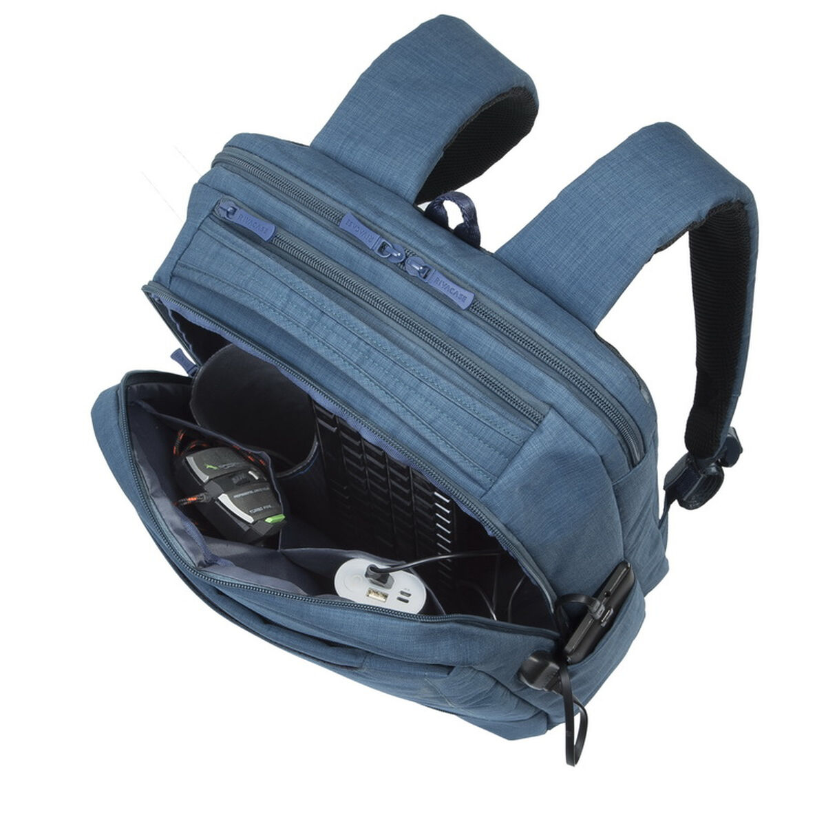 Laptopväska Rivacase Biscayne Blå 17,3" 17" - 4