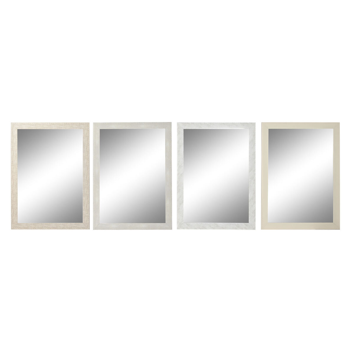 Väggspegel DKD Home Decor Elfenben 70 x 2 x 97 cm (4 antal)
