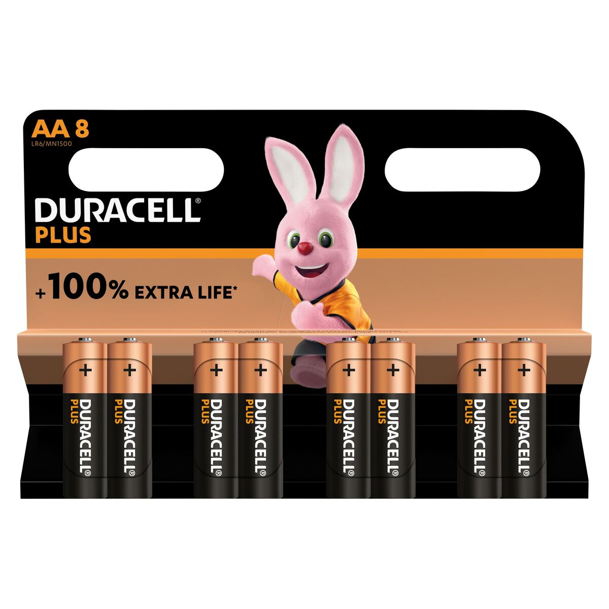 Alkaliska Batterier DURACELL LR06 LR6 AA 1.5V (8 pcs)