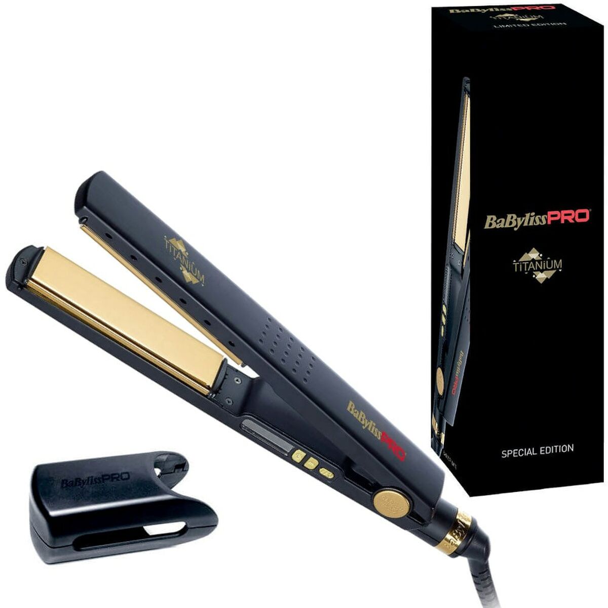 Plattång Babyliss BAB3091BKTE Svart Guld 45 W 1 Delar - 3