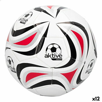 Fotboll Aktive 5 Ø 22 cm Vit PVC (12 antal)