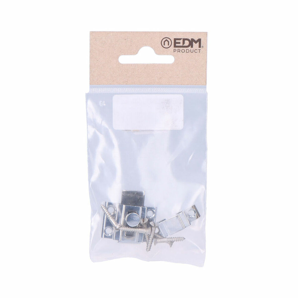 Dörrbult EDM 85083 ickel Stål 20 mm Fästanordning - 4