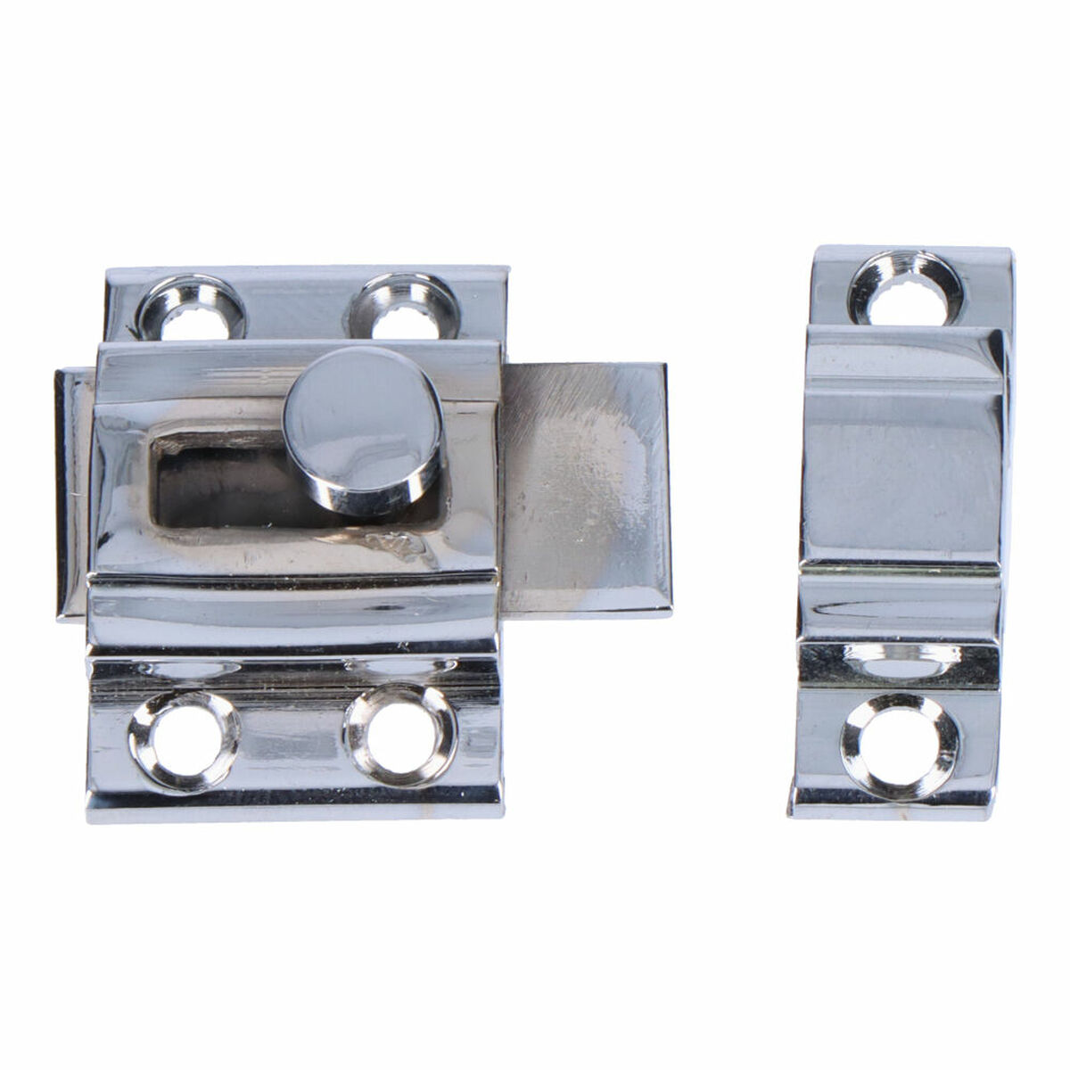 Dörrbult EDM 85083 ickel Stål 20 mm Fästanordning - 3