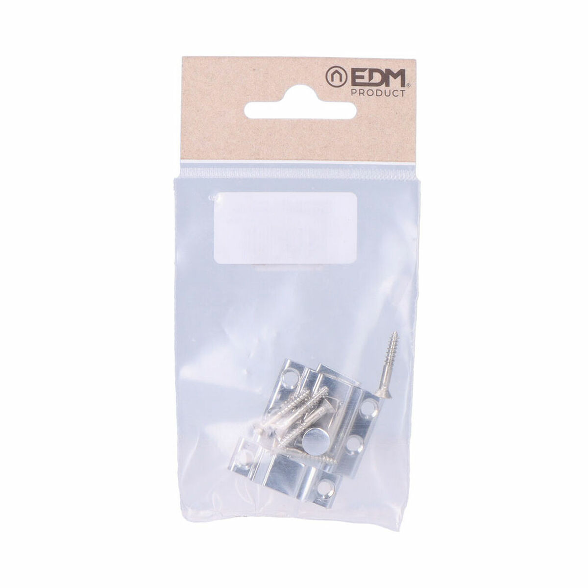 Dörrbult EDM 85084 ickel Stål 25 mm 25mm Fästanordning - 6