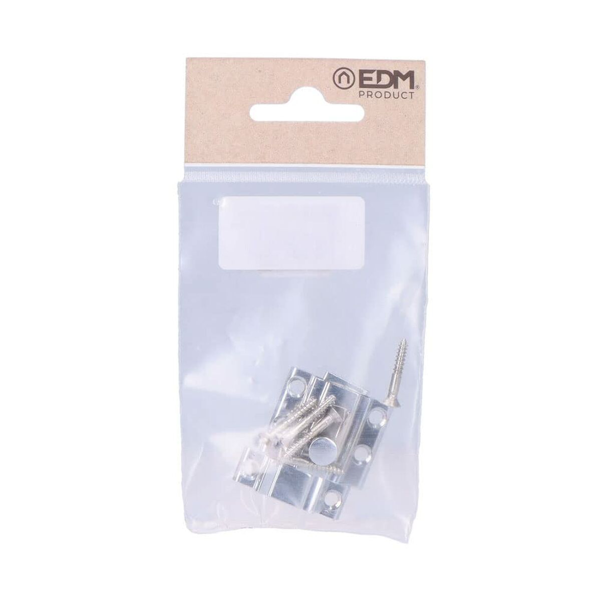 Dörrbult EDM 85084 ickel Stål 25 mm 25mm Fästanordning - 4