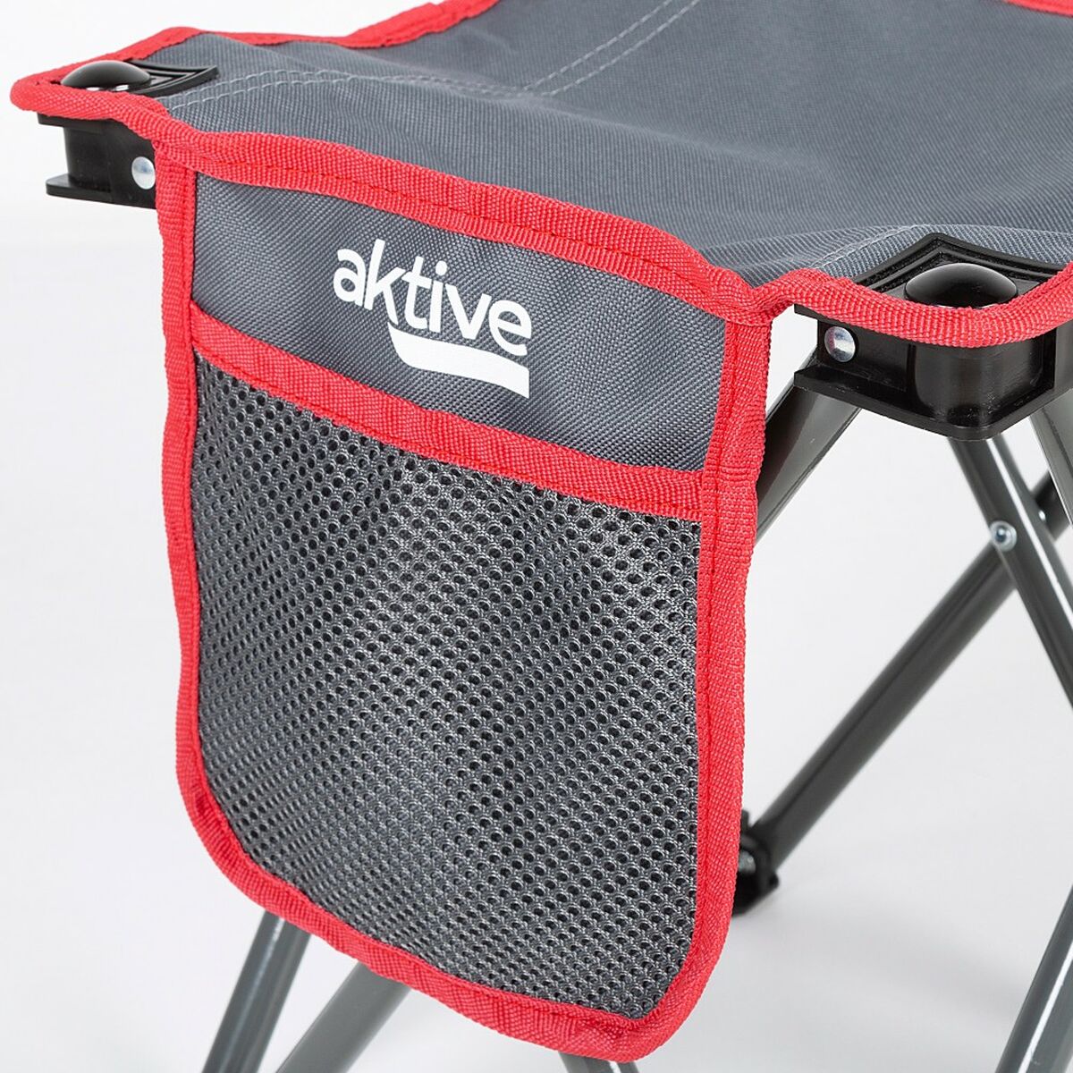 Sittpall Aktive Hopfällbar Camping Grå 30 x 32 x 30 cm (4 antal) - 10