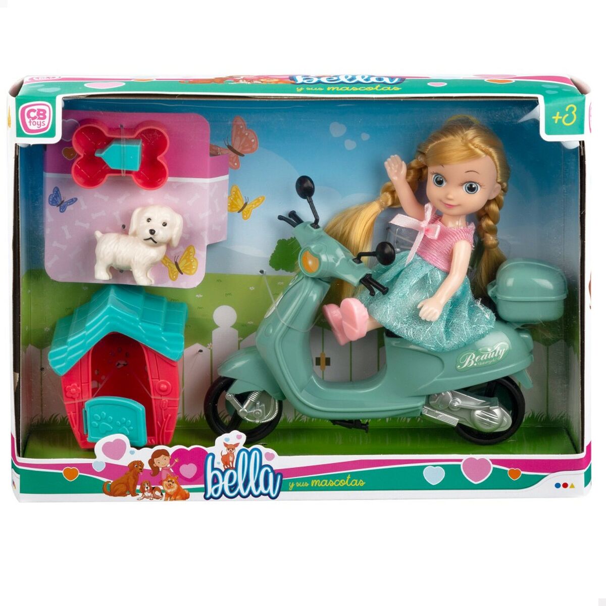 Docka Colorbaby Bella 16 cm Motorcykel 7 x 16 x 4 cm (6 antal) - 3