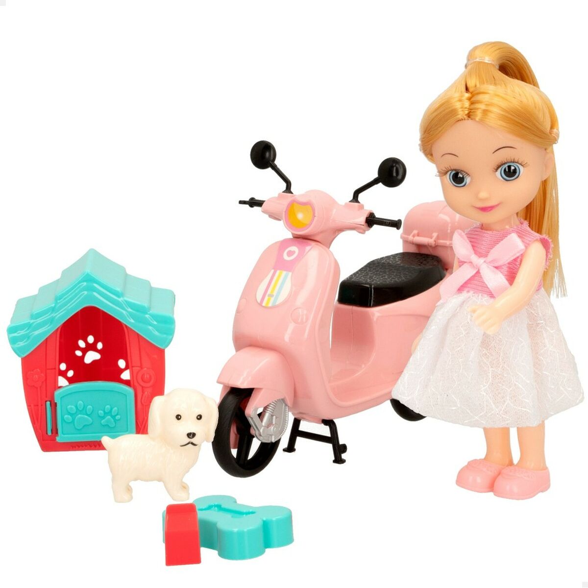 Docka Colorbaby Bella 16 cm Motorcykel 7 x 16 x 4 cm (6 antal) - 4