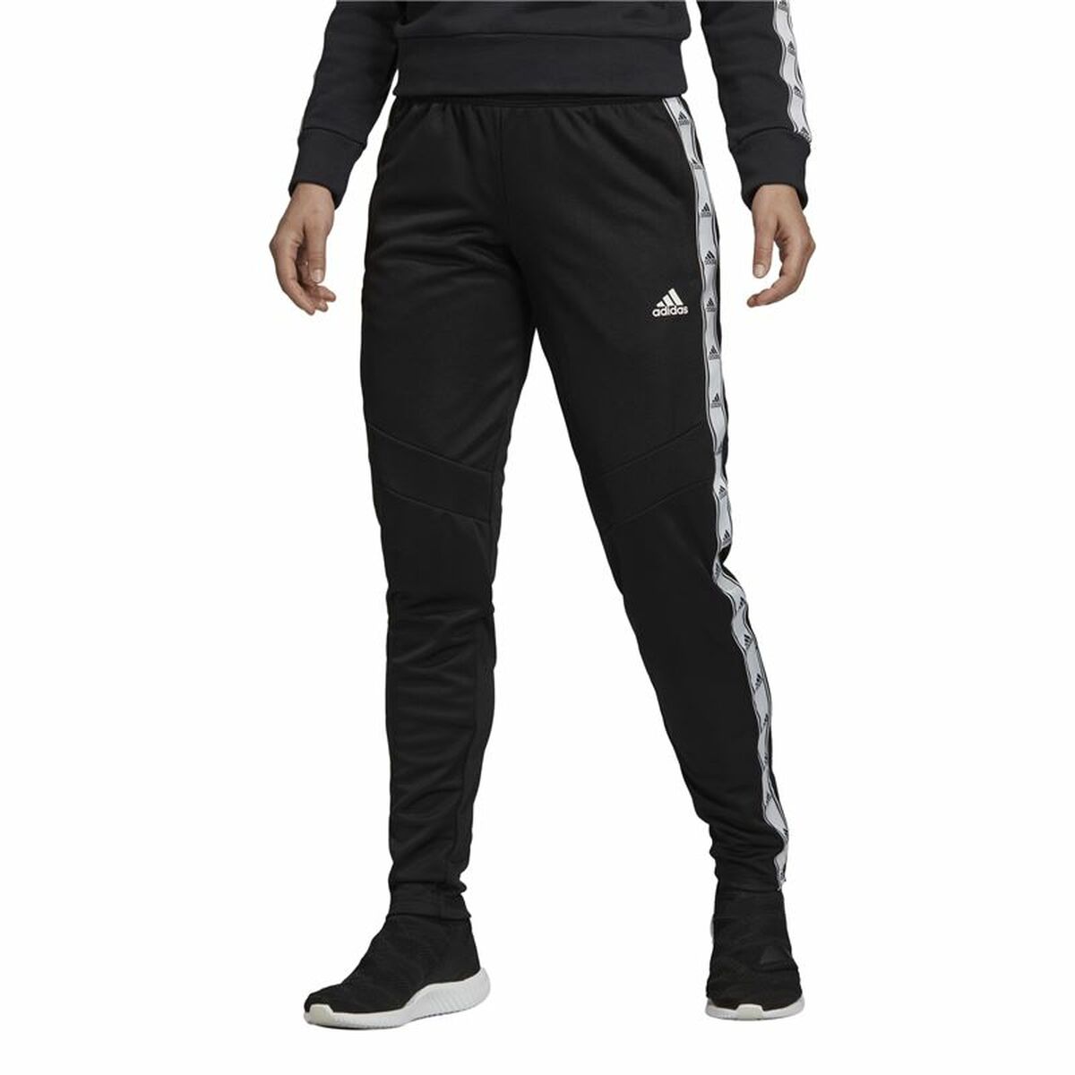Fotbollsträningsbyxor, Vuxen Adidas Tiro 19 Svart Kvinna - 20
