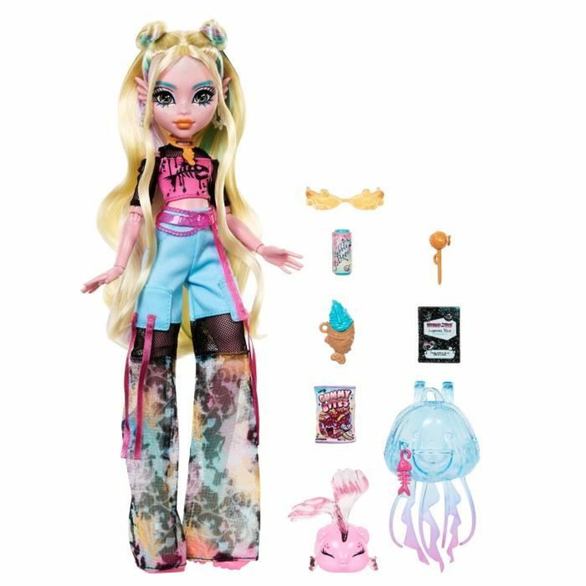 Babydocka med tillbehör Monster High Lagoona Blue - 6
