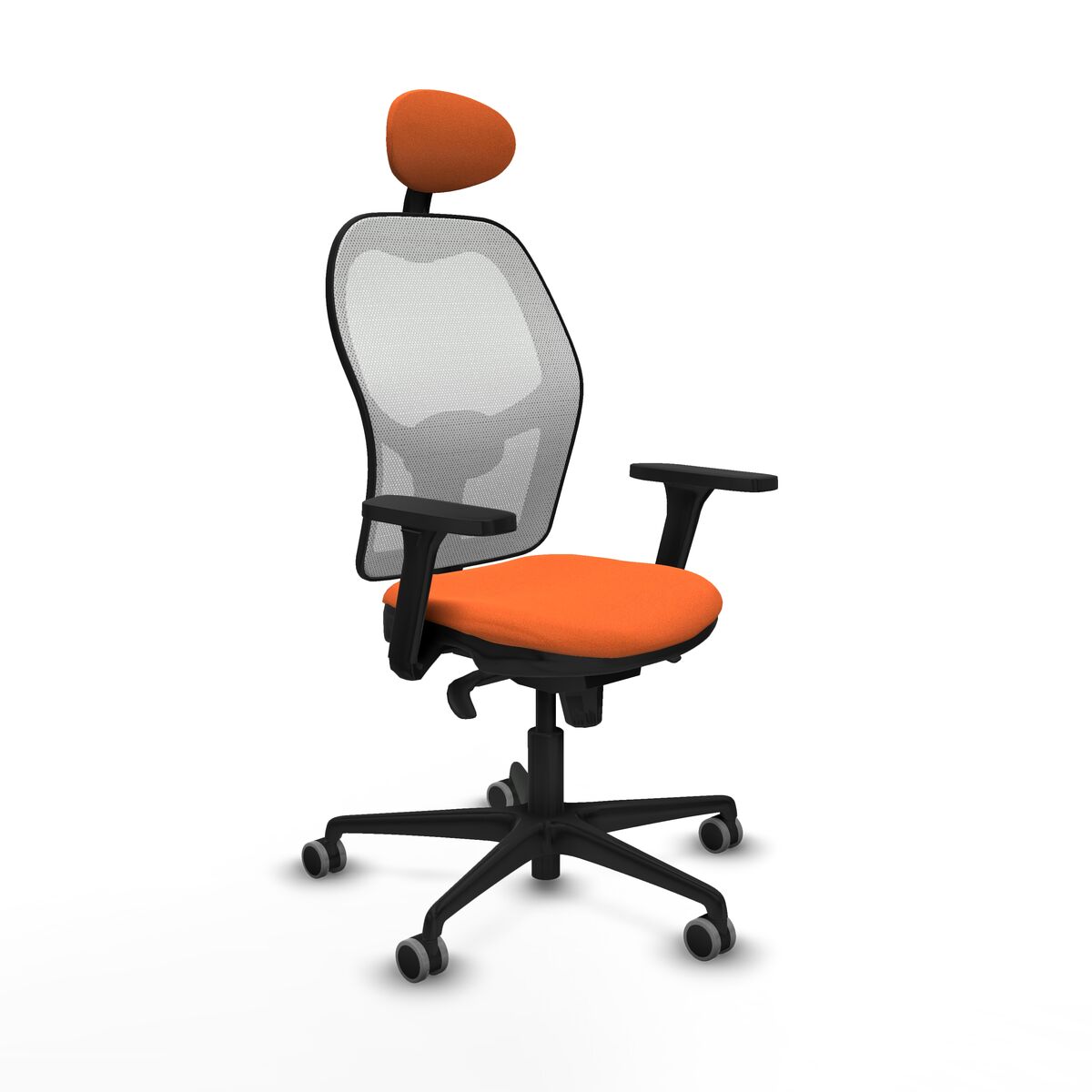 Kontorsstol med nackstöd Piqueras y Crespo 3D036G1 Orange