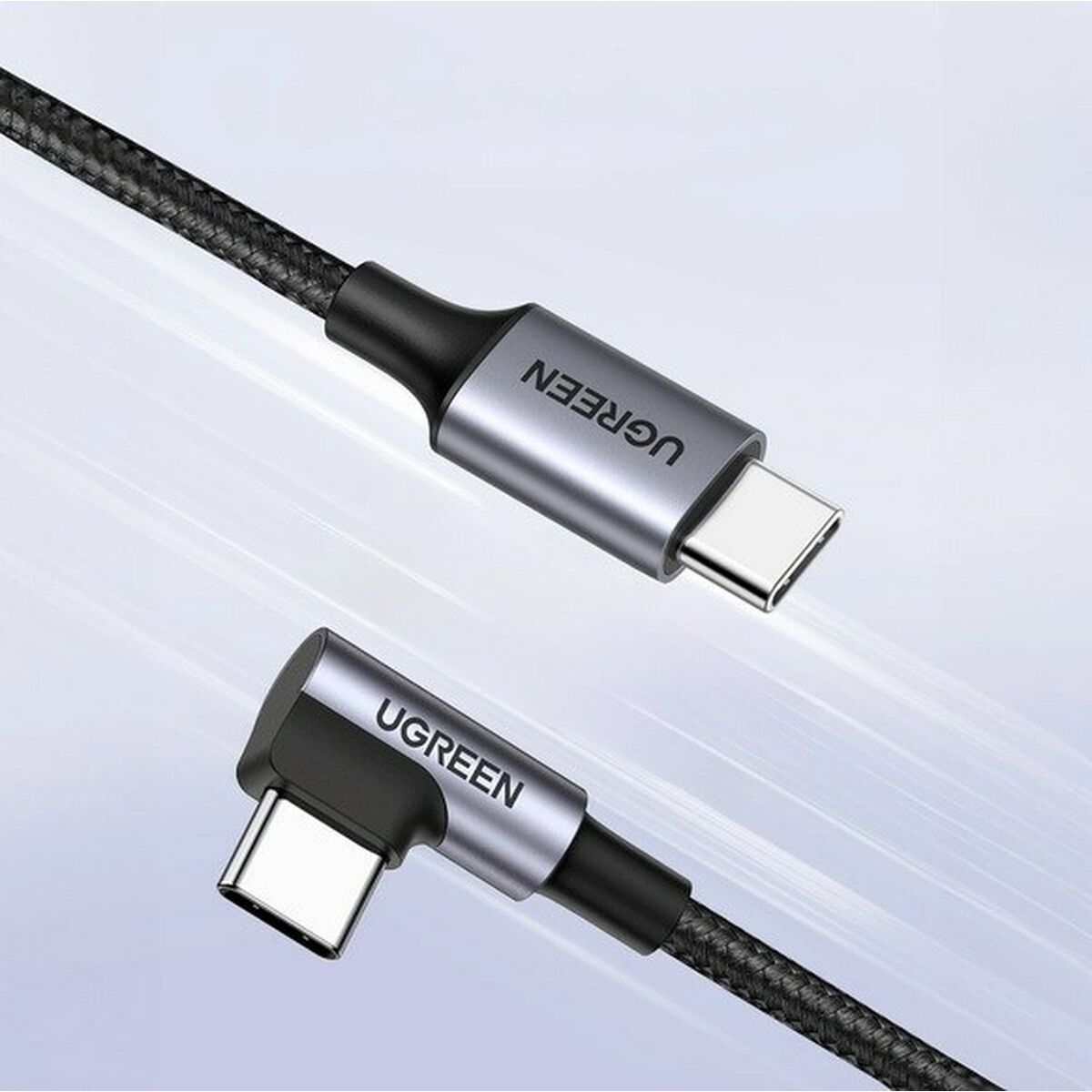 USB-C till USB-C Kabel Ugreen 50122B Grå 50 cm - 2