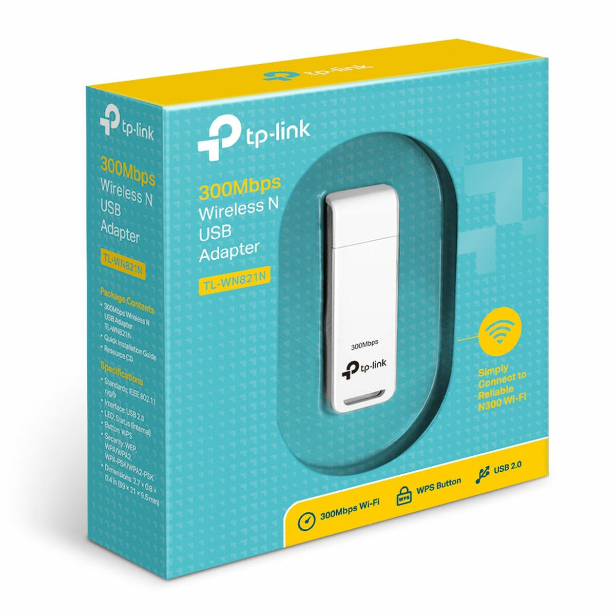 Nätadapter TP-Link TL-WN821N 300 Mbit/s Vit - 3