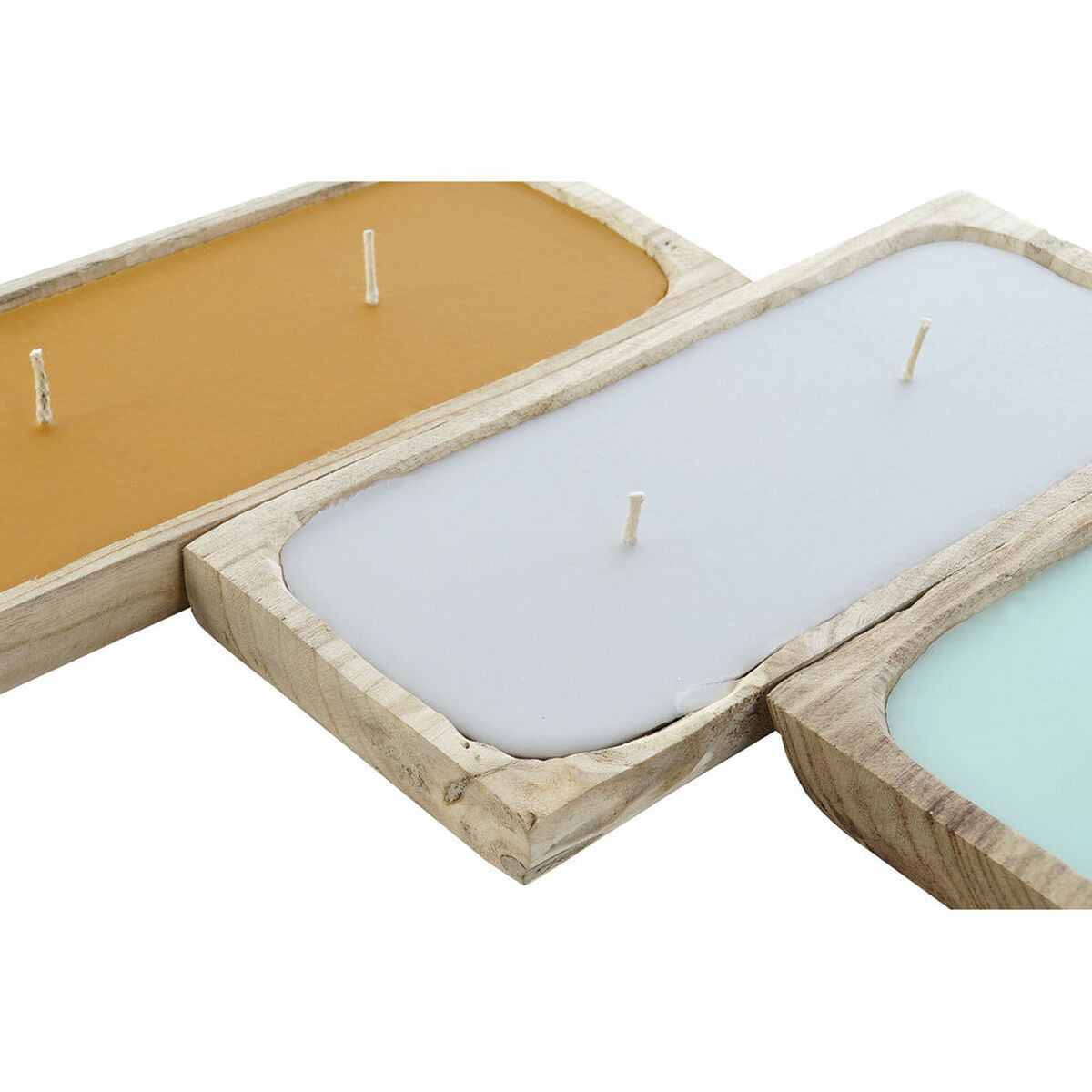 Ljus DKD Home Decor Naturell Jungel Alpino (3 antal) - 2