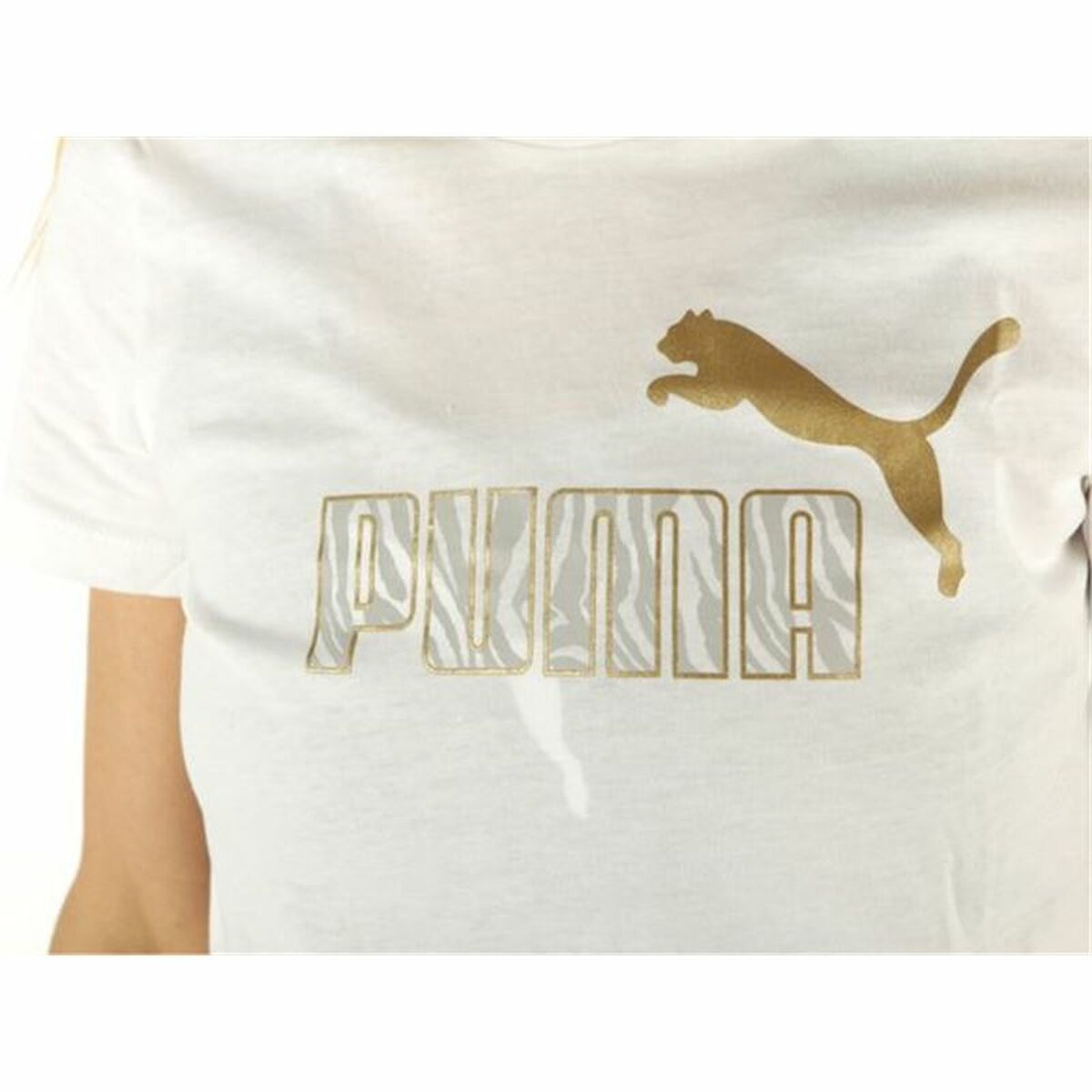 T-shirt med kortärm Dam Puma Graphic Tee Vit - 3