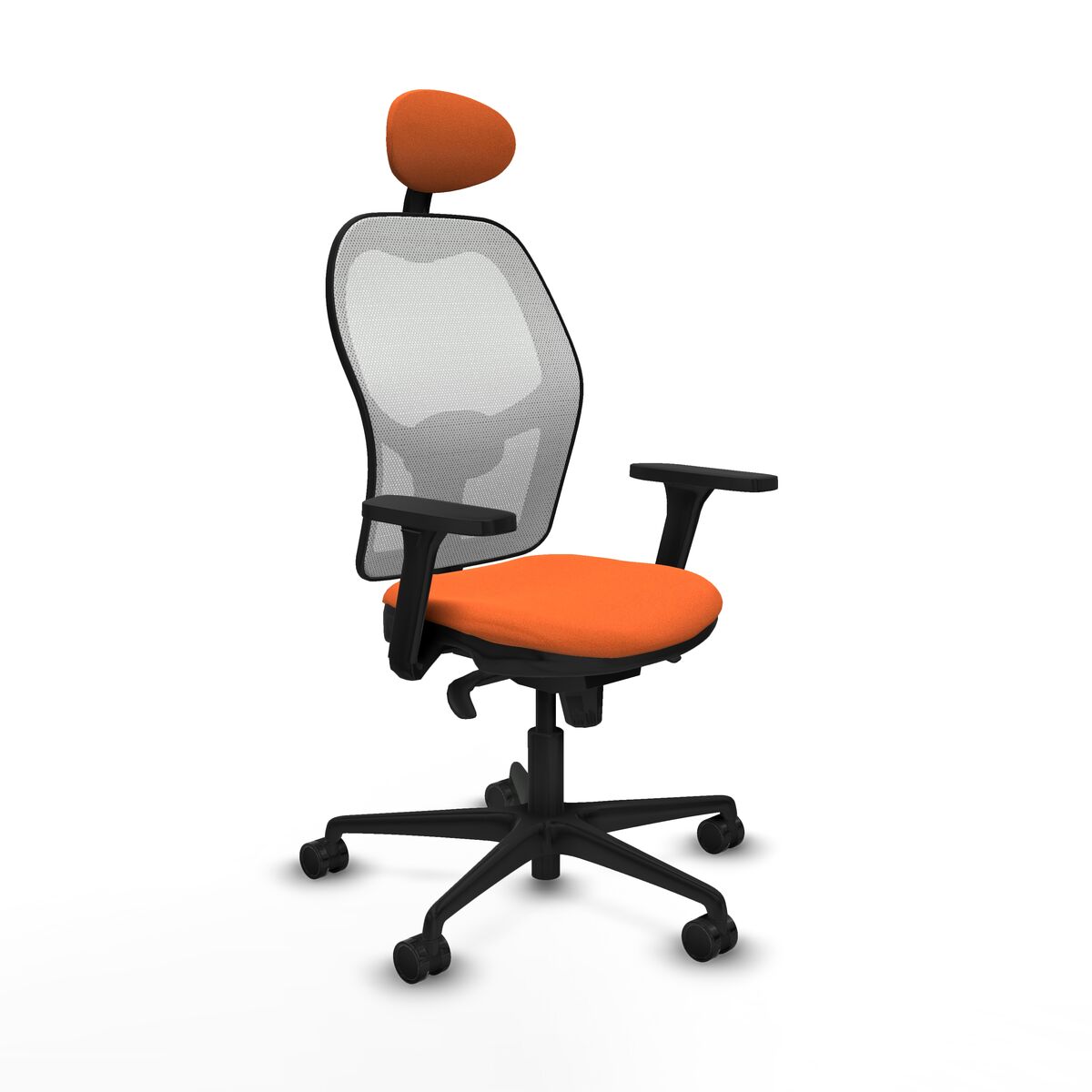 Kontorsstol med nackstöd Piqueras y Crespo 3D036N1 Orange