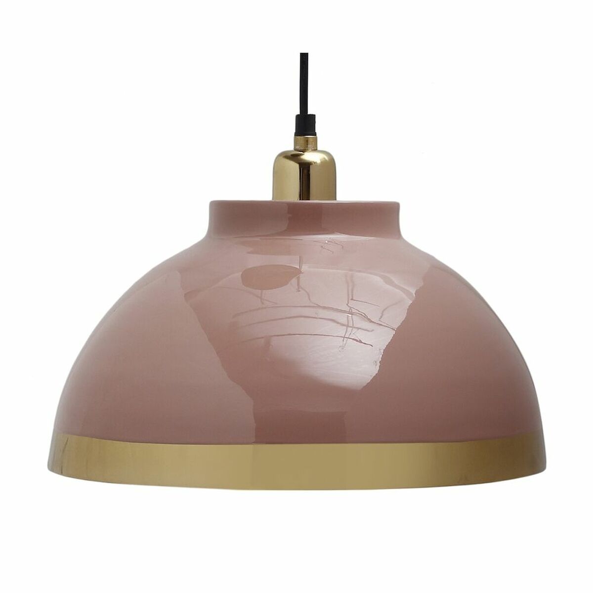Taklampa DKD Home Decor 33 x 33 x 24 cm Rosa Metall Lila 50 W (2 antal) - 6