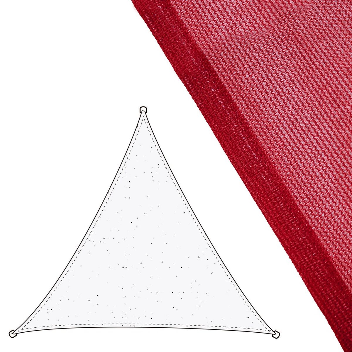 Skugga segel Vela sombreo Cerise 350 x 350 x 0,5 cm Markis