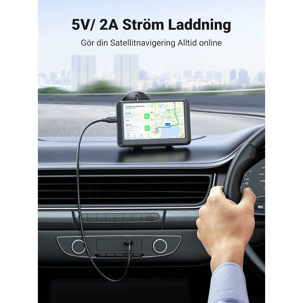 USB 2.0 A till Mini USB B Kabel Ugreen 10386 Svart 3 m - 3