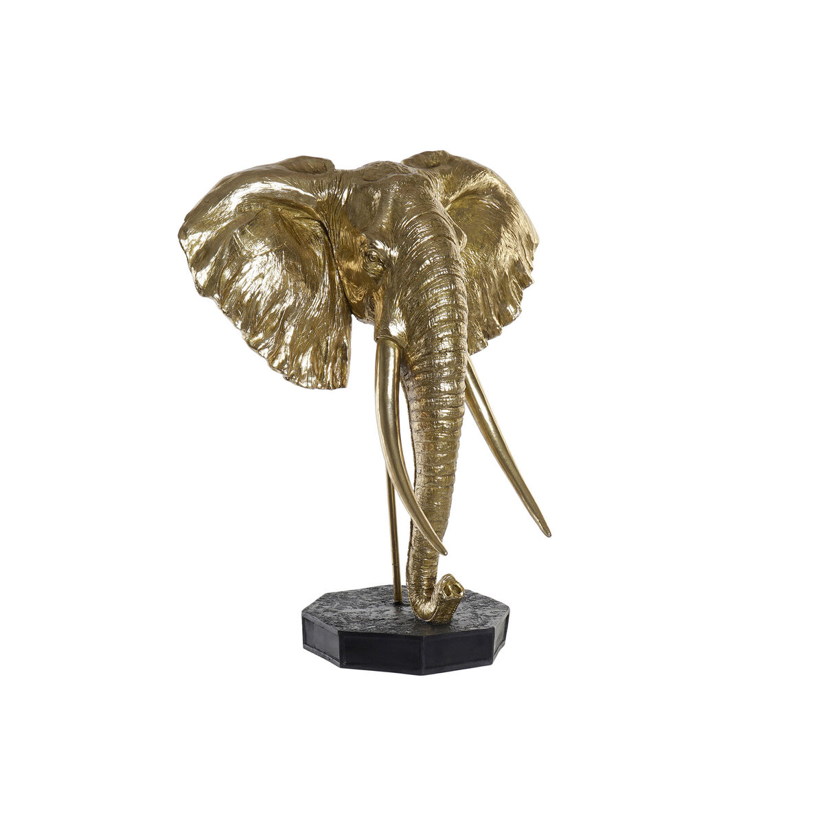 Prydnadsfigur DKD Home Decor Svart Gyllene Elefant Orientalisk 60 x 36 x 73 cm - 9