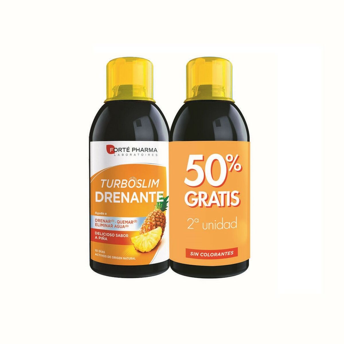Fettförbrännande Forté Pharma Slim Drenante 500 ml Ananas 2 antal