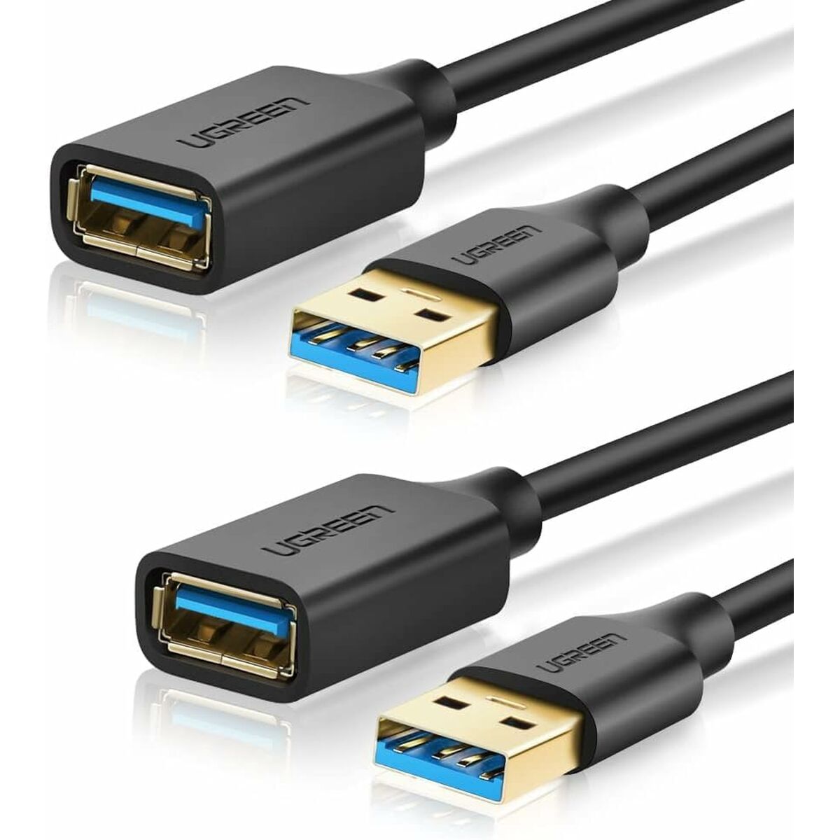 Skarvsladd USB Ugreen 10368B Svart 1 m