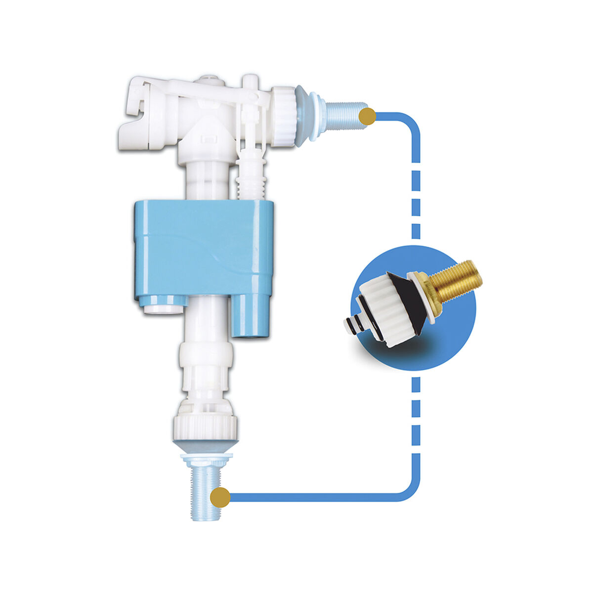 Flytventil EDM 01287 PVC Toalett - 2