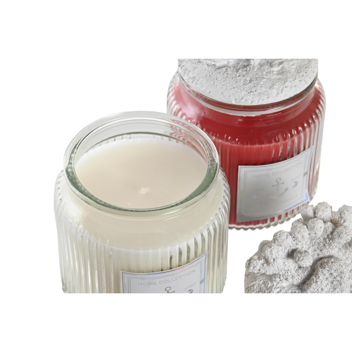 Doftljus DKD Home Decor Korall Medelhavs 430 g (2 antal) - 3