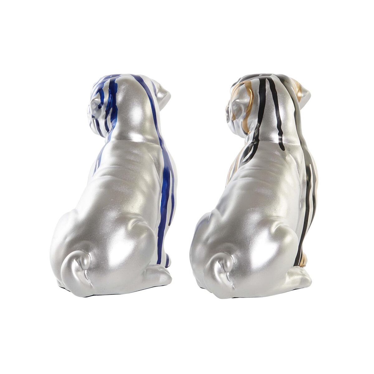 Prydnadsfigur DKD Home Decor Hund 19 x 11,5 x 18,5 cm (2 antal) - 3
