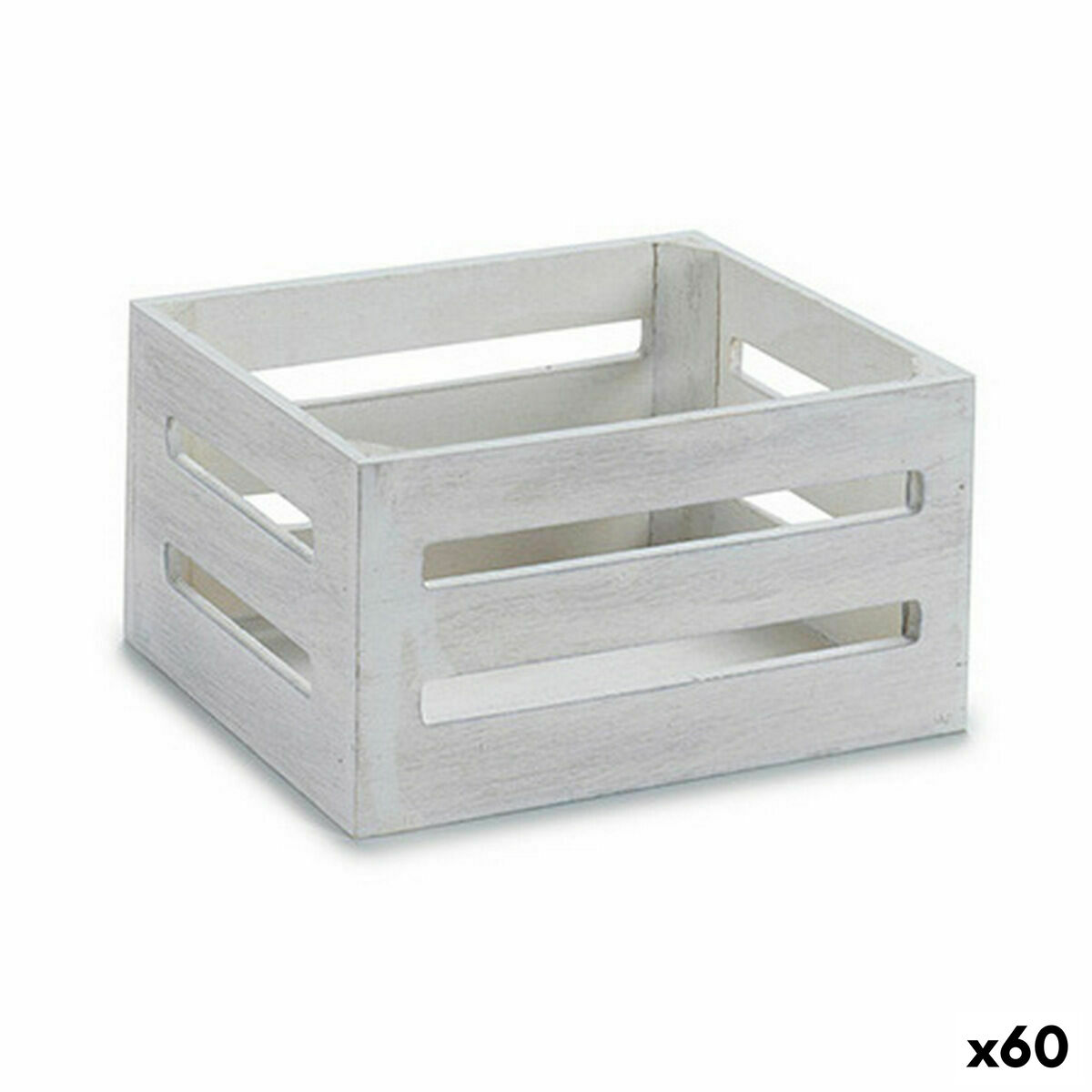 Dekorationslåda Gift Decor Vit Trä (60 antal)