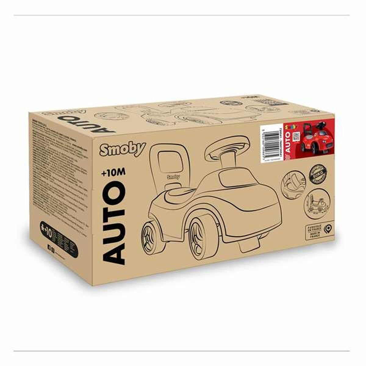 Trehjuling Smoby Svart Röd 2 i 1 - 2