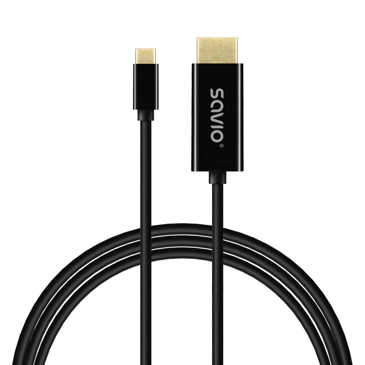 USB-kabel Savio CL-191 Svart 2 m - 3
