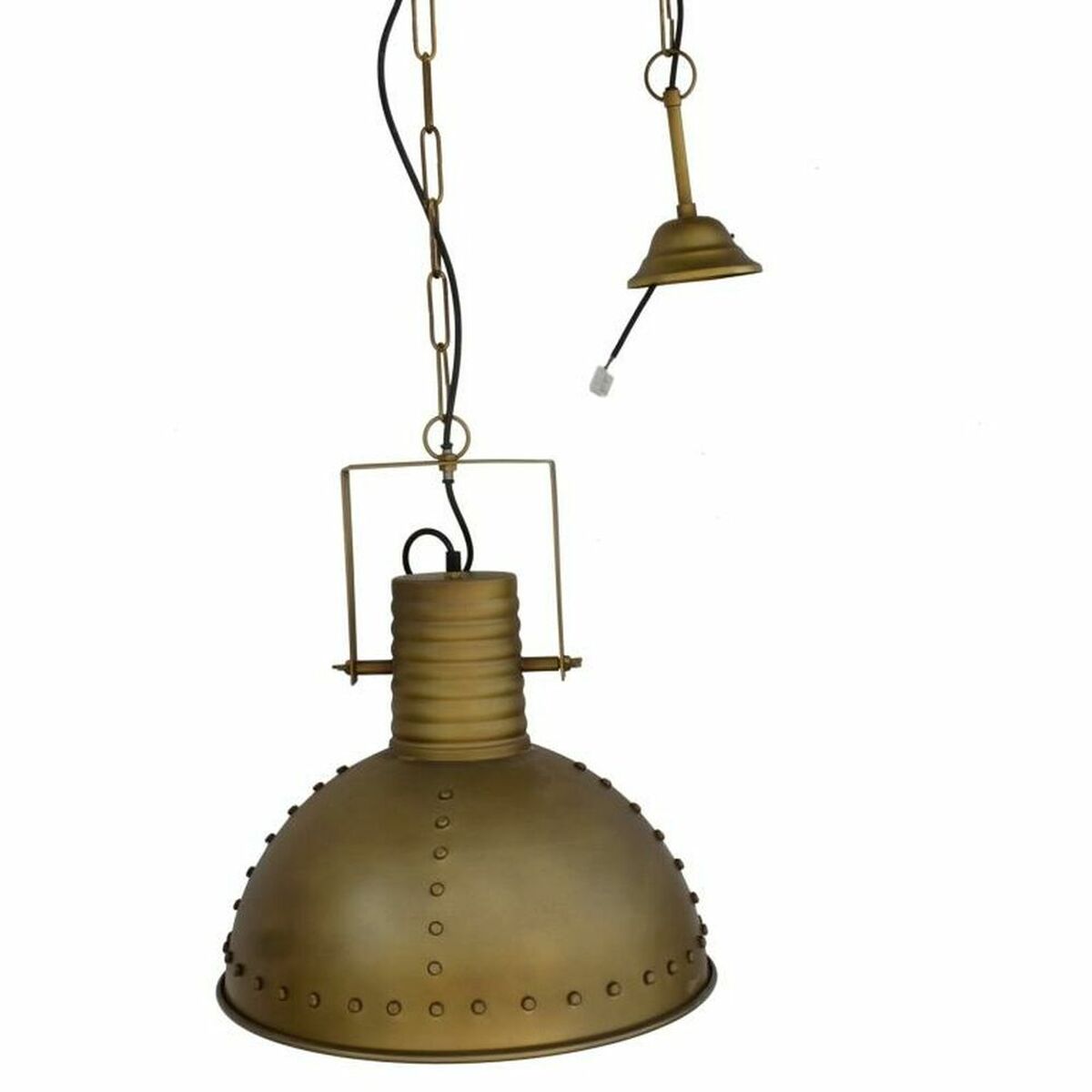 Taklampa DKD Home Decor Gyllene Metall 50 W (41 x 41 x 49 cm) - 2