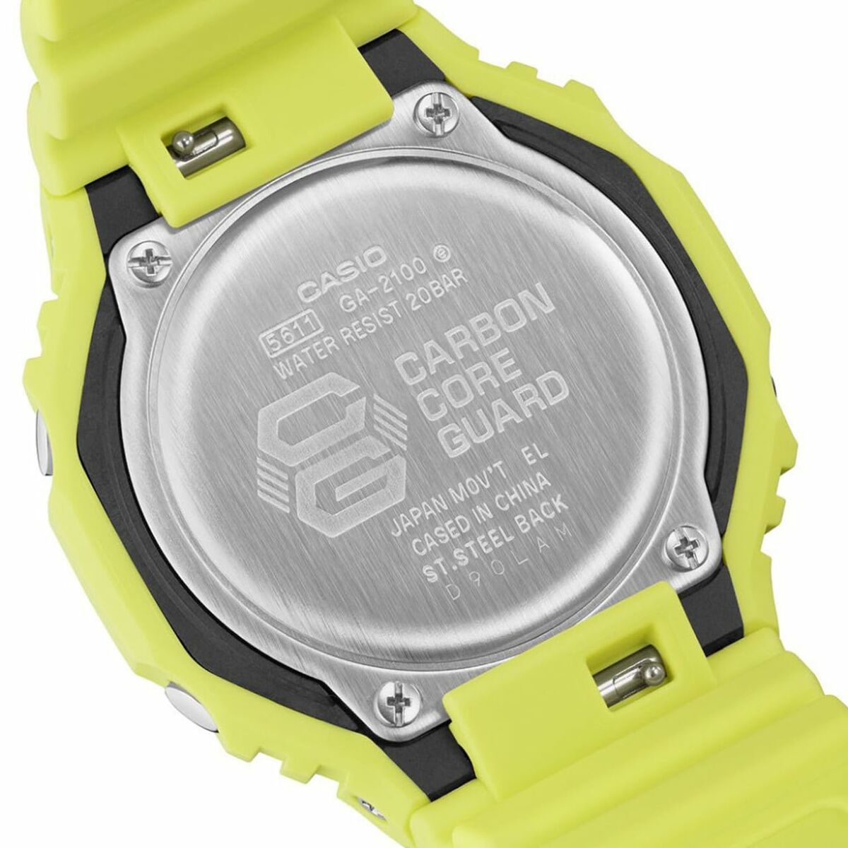 Unisexklocka Casio G-Shock GA-2100-9A9ER Gul (Ø 44,5 mm) - 4