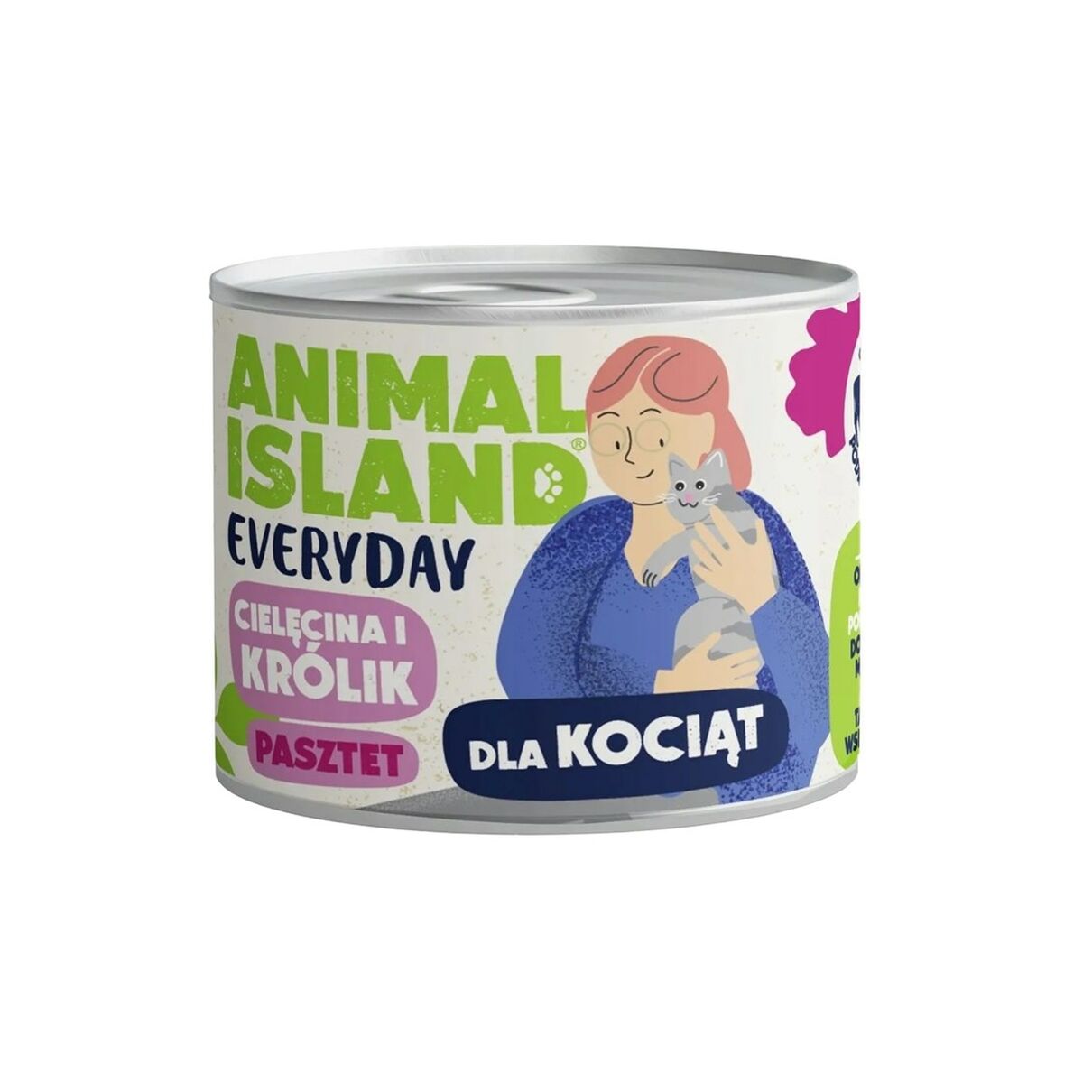 Kattmat ANIMAL ISLAND Everyday Veal and rabbit for kittens Kalvkött 185 g