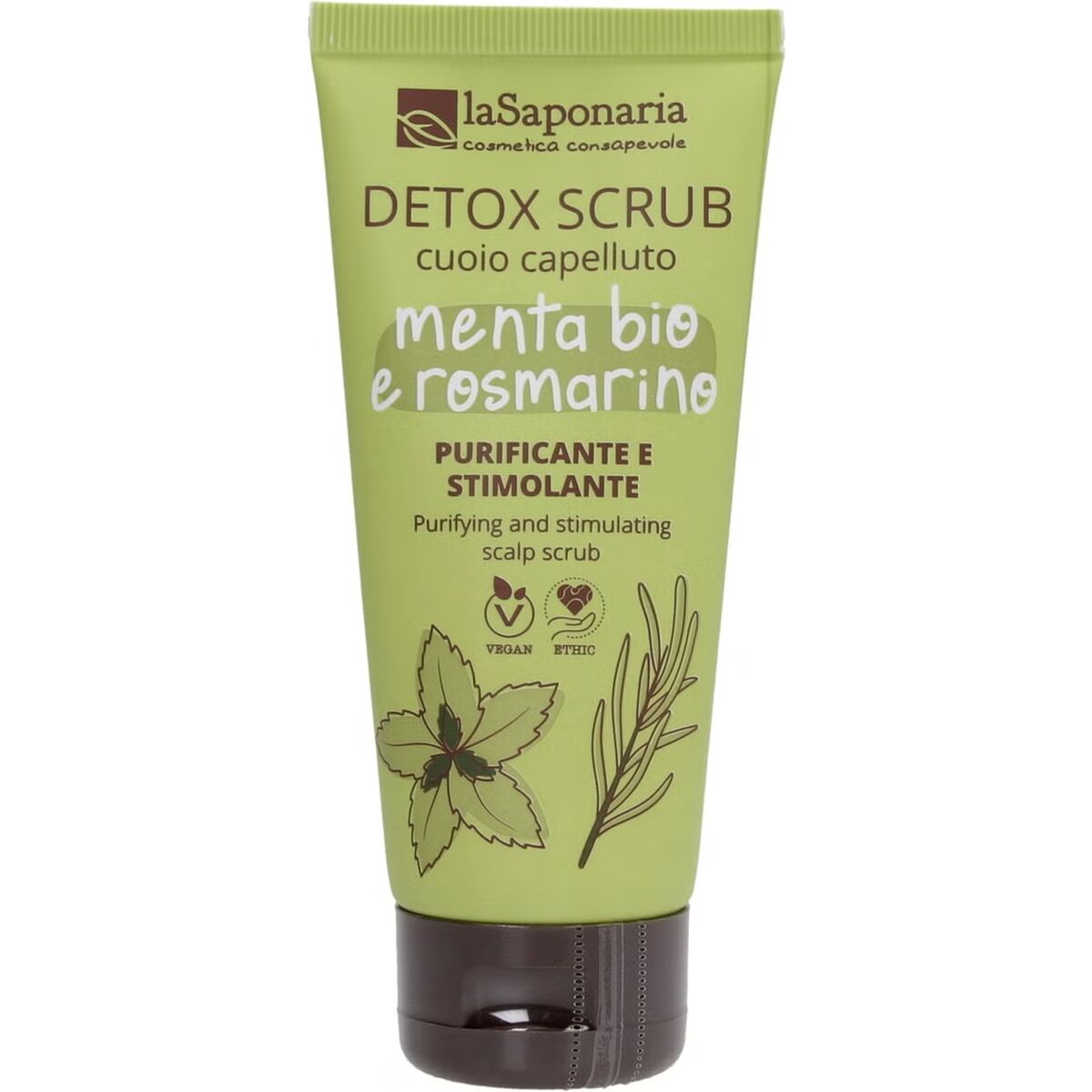 Rengöring skrubba La Saponaria Detox - Menta e Rosmarino 100 ml