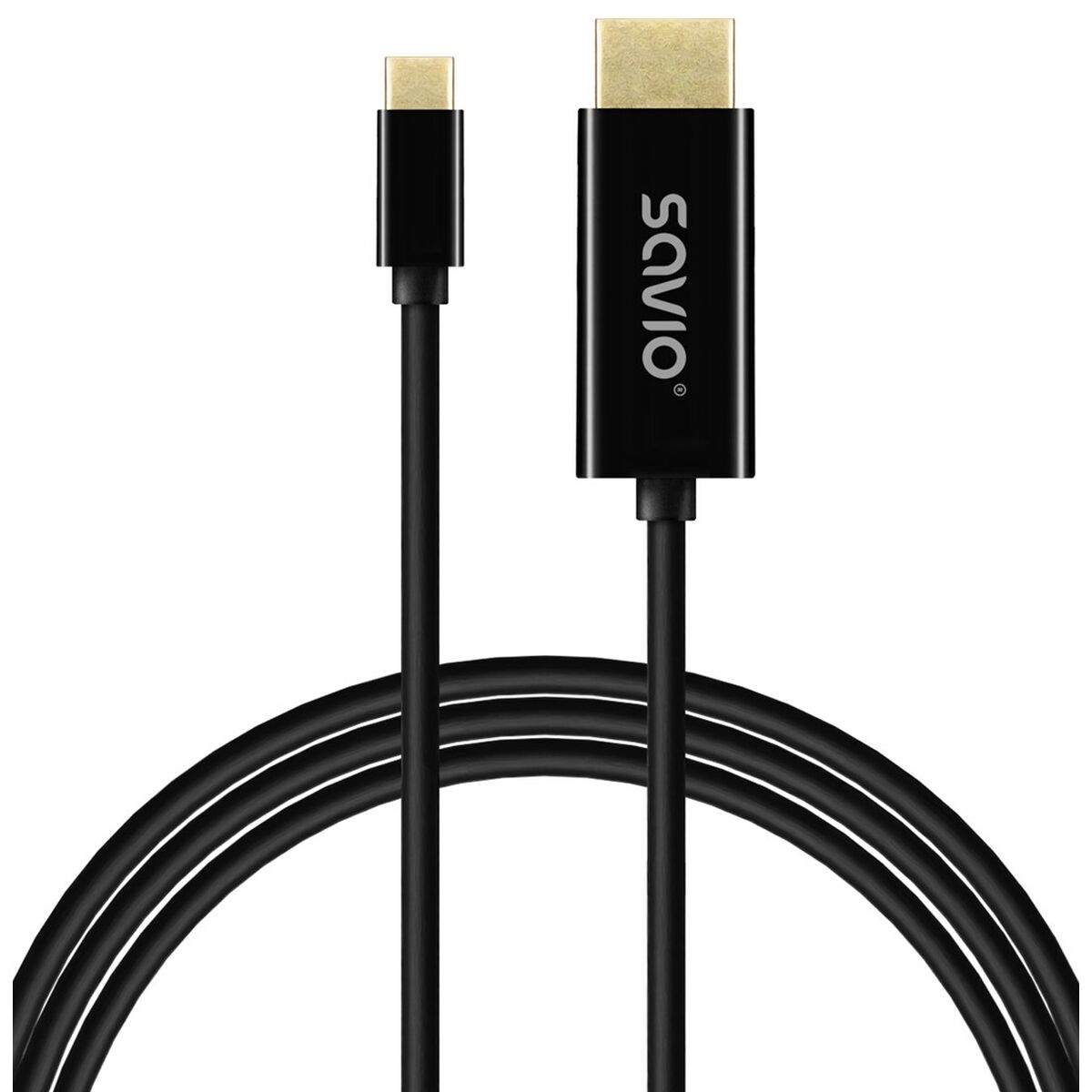 USB-kabel Savio CL-190 Svart 1 m