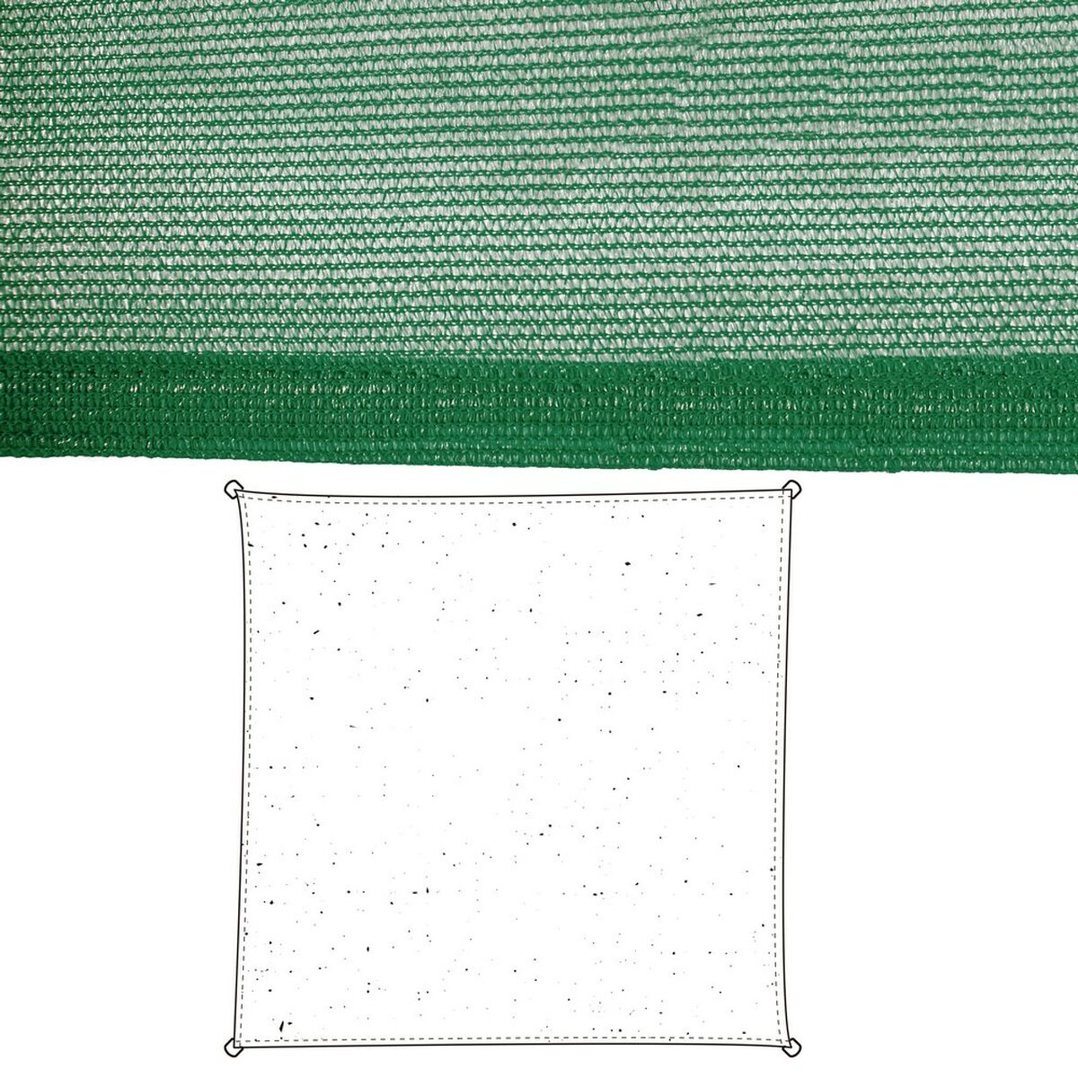 Skugga segel Vela sombreo Grön 500 x 500 x 0,5 cm Markis - 6