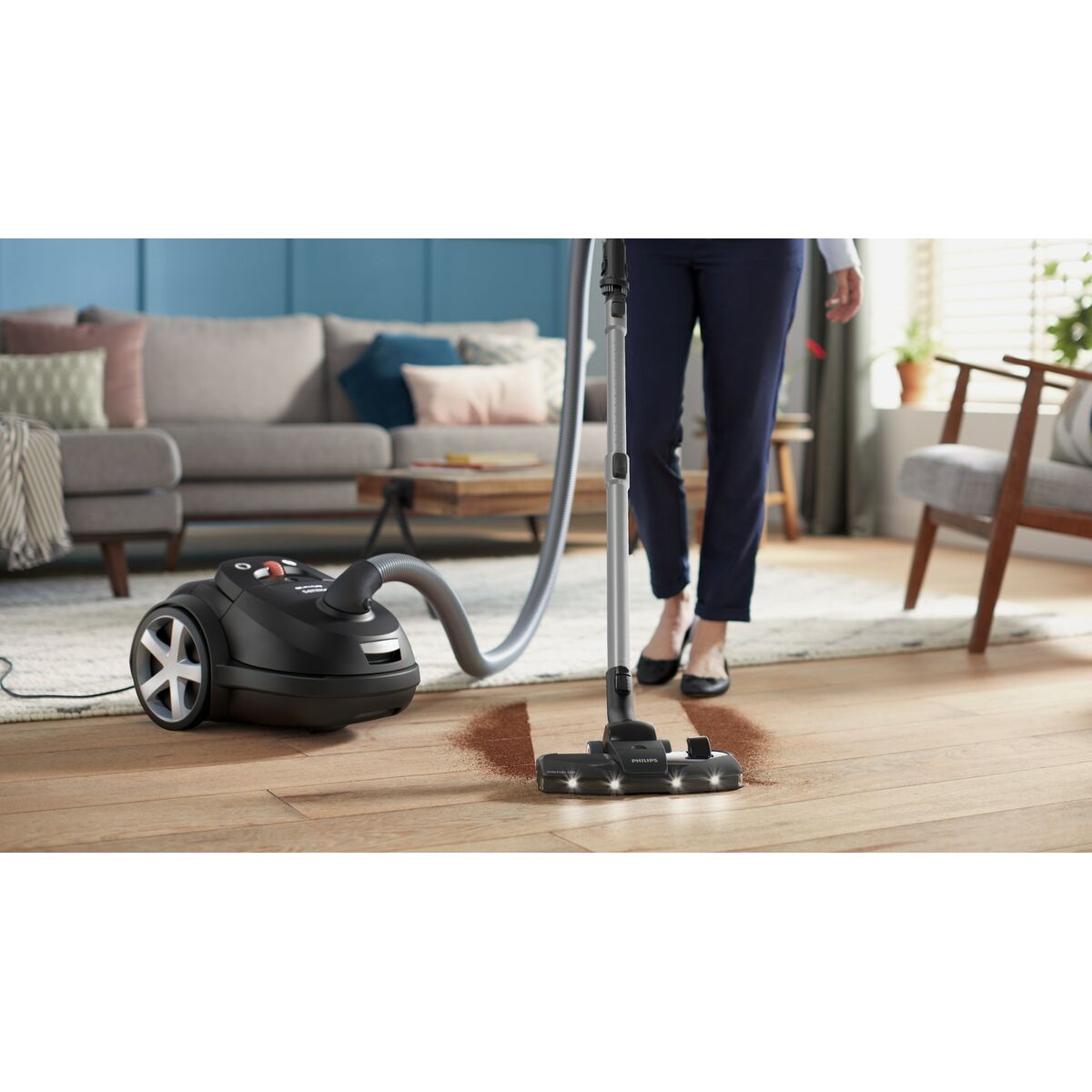 Dammsugare med Påse Philips XD8122/10 Svart 900 W - 2