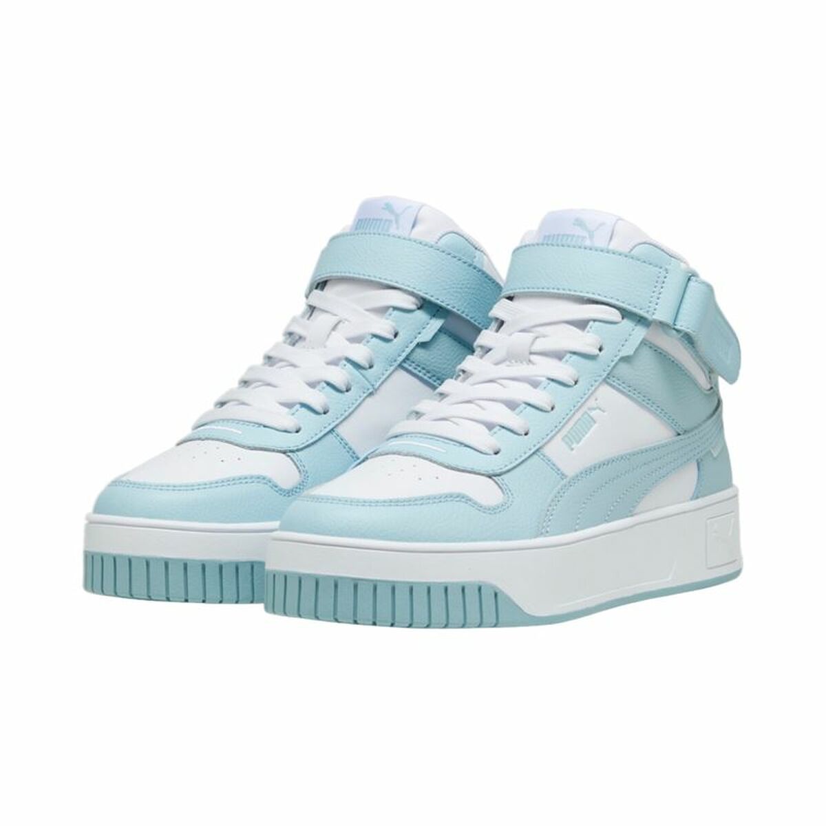 Casual Träningsskor Dam Puma Carina reet Mid Vit Turkos - 4