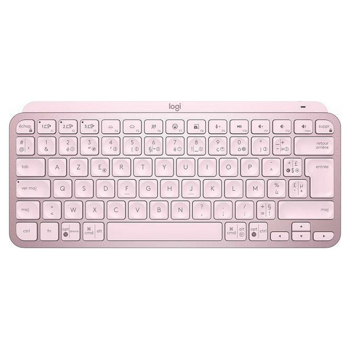 Trådlöst Tangentbord Logitech MX Keys Mini Rosa Franska AZERTY - 2
