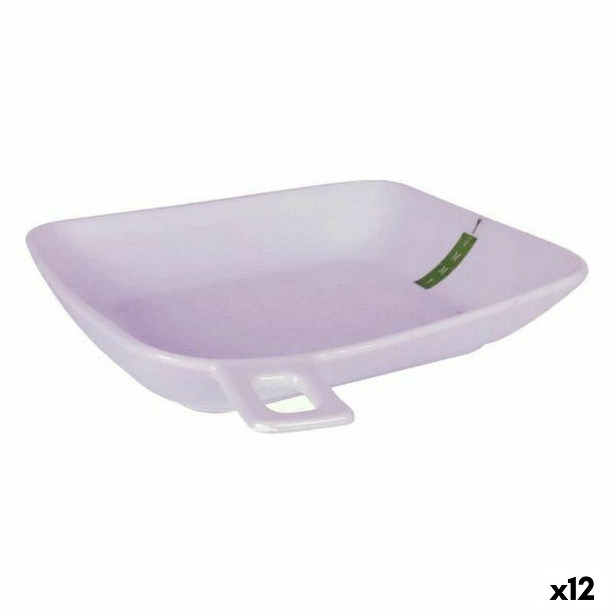 Djup tallrik La Mediterránea Yummy Vit Fyrkantig 22,5 x 19,5 cm (12 antal) (23 cm)