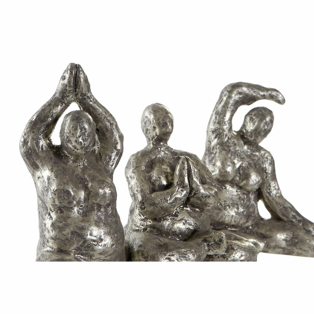 Prydnadsfigur DKD Home Decor 11 x 22,5 x 17 cm Gyllene Yoga (3 antal) - 6
