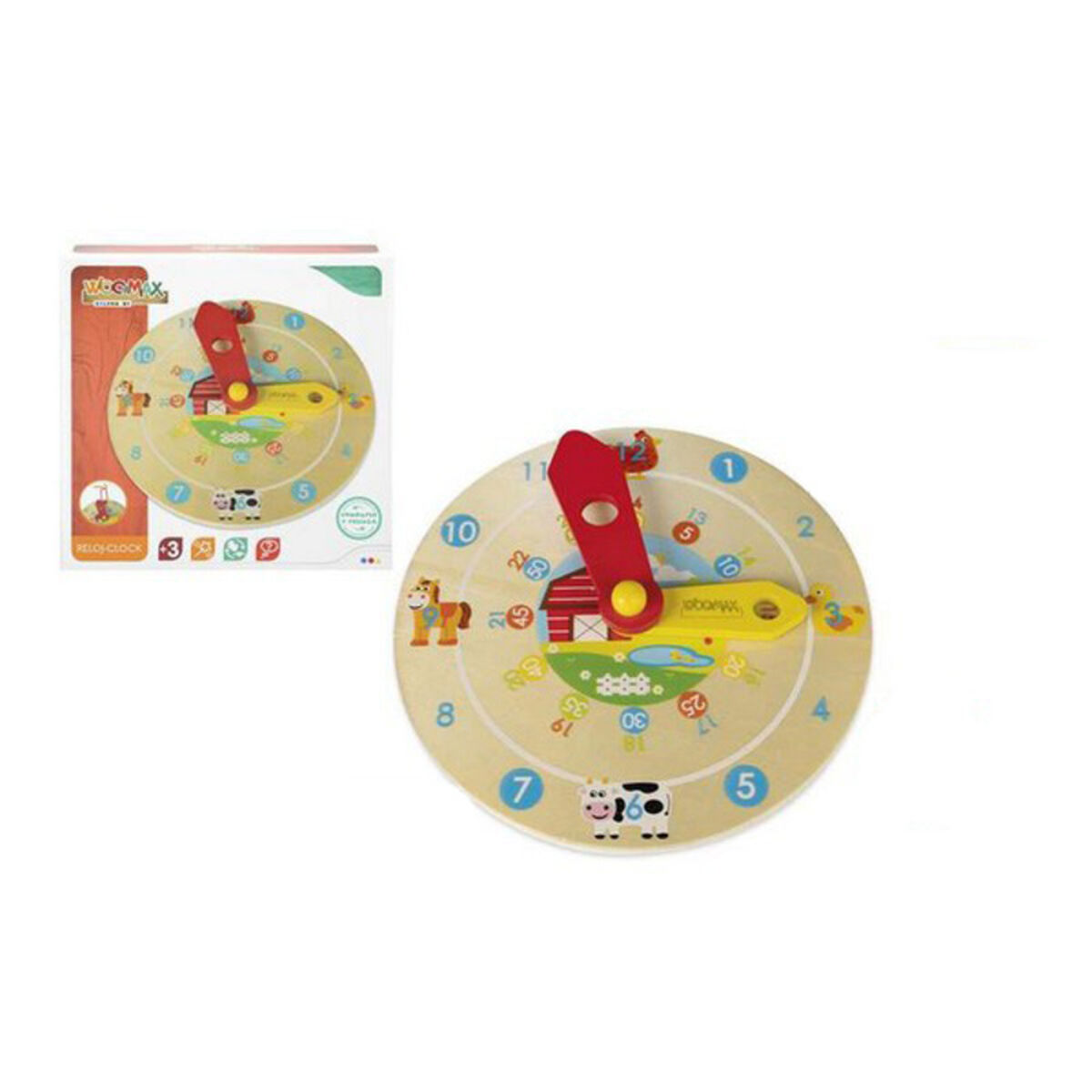 Utbildningsspel Woomax Klocka (Ø 18 cm) - 2