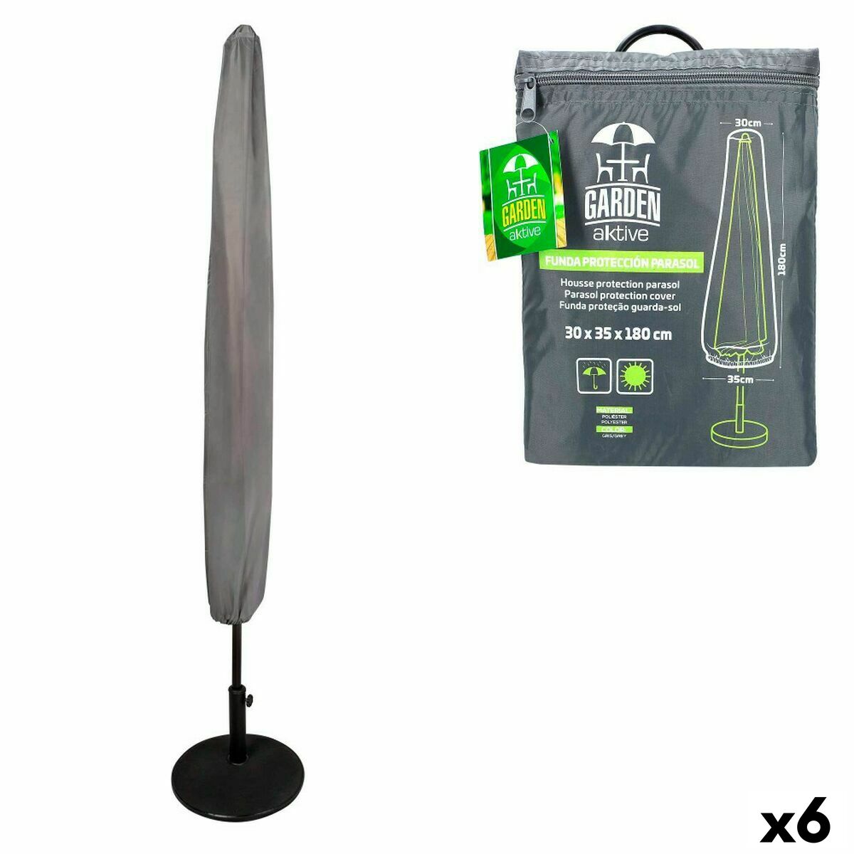 Fodral till Parasoll Aktive 30 x 180 x 35 cm (6 antal) - 14