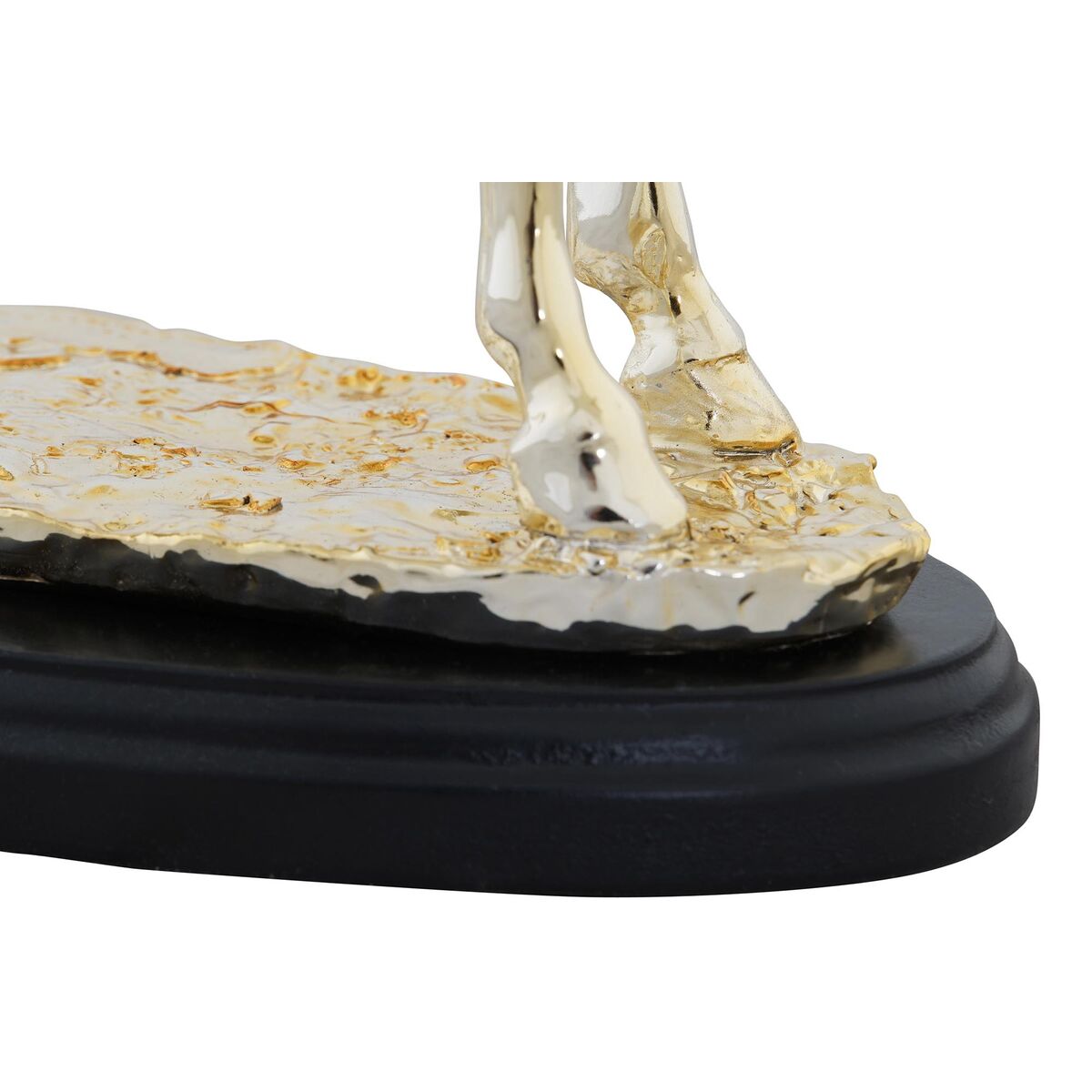 Prydnadsfigur DKD Home Decor Häst Svart Gyllene Harts (30 x 11,5 x 26 cm) - 2