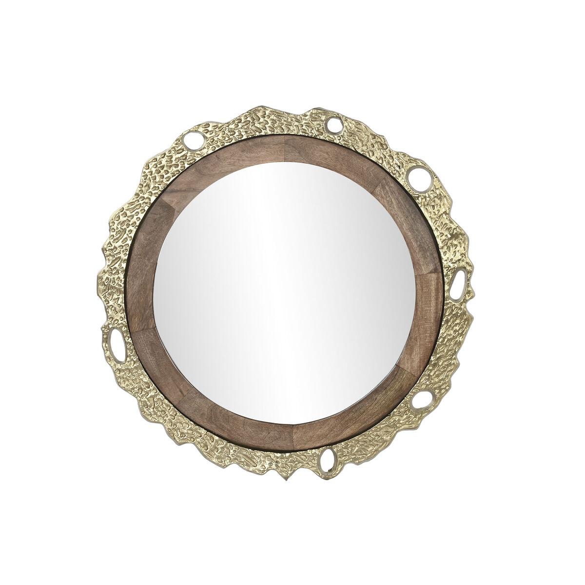 Väggspegel DKD Home Decor Brun Gyllene 78,5 x 2,5 x 78,5 cm - 3