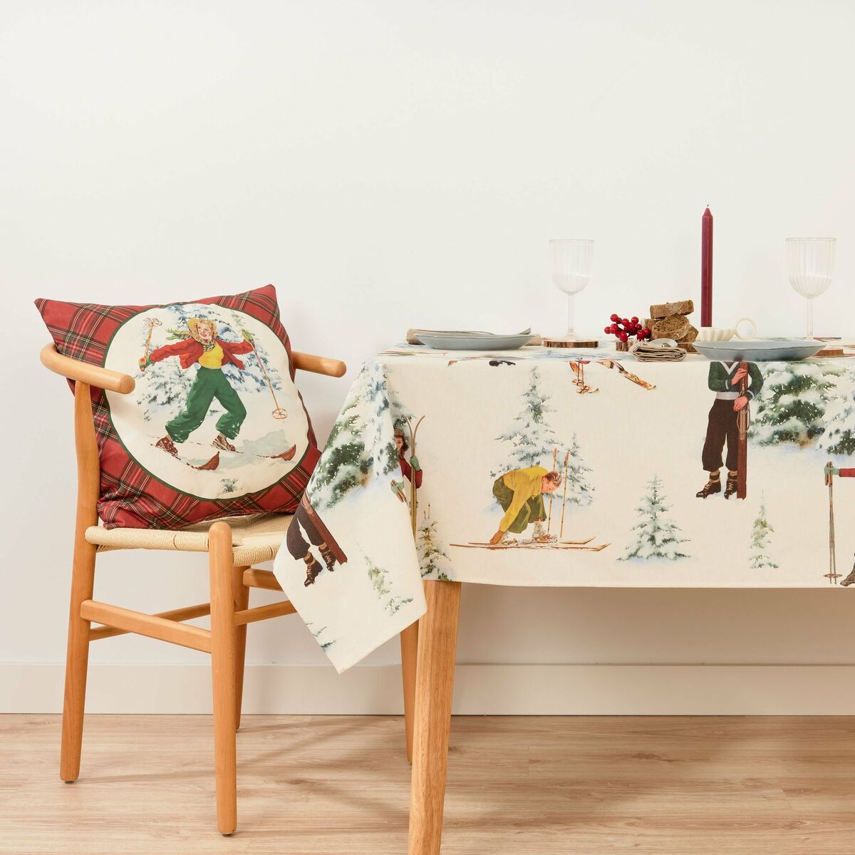 Fläckresistent bordsduk Belum Christmas Sky Multicolour 155 x 155 cm - 2